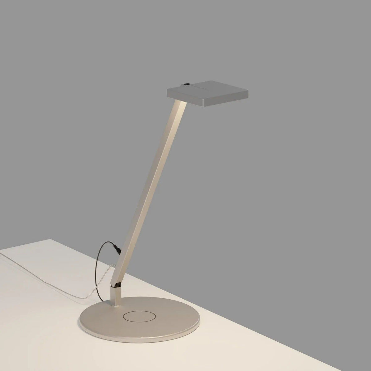 Koncept - Focaccia Solo LED Desk Lamp - FCD-1-SIL-QCB | Montreal Lighting & Hardware