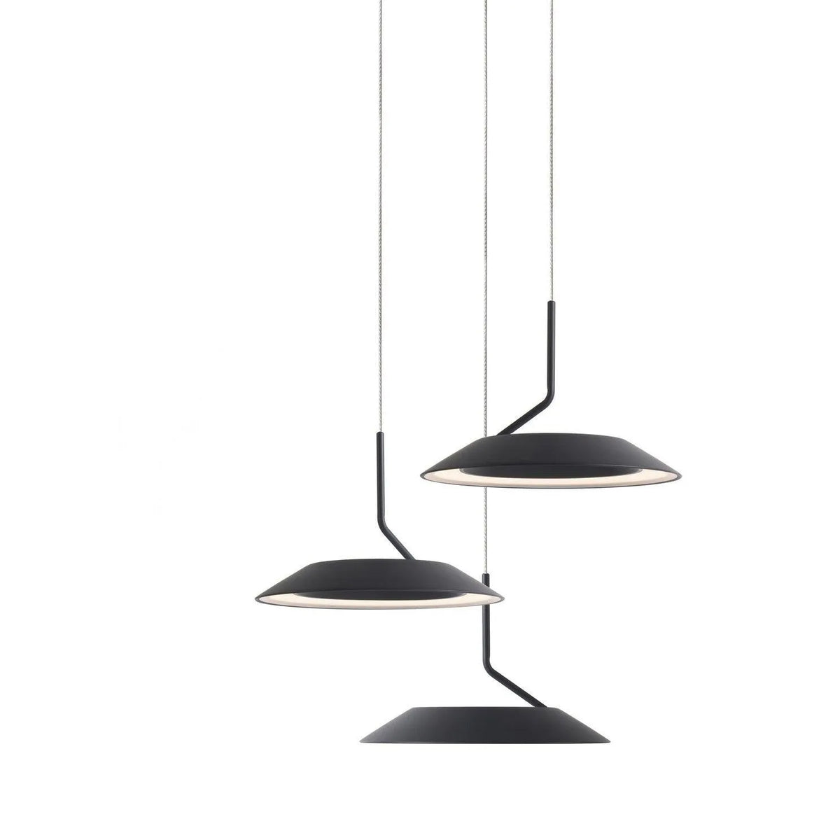 Koncept - Royyo LED 3-Light Pendant - RYP-C3-SW-MTB | Montreal Lighting & Hardware