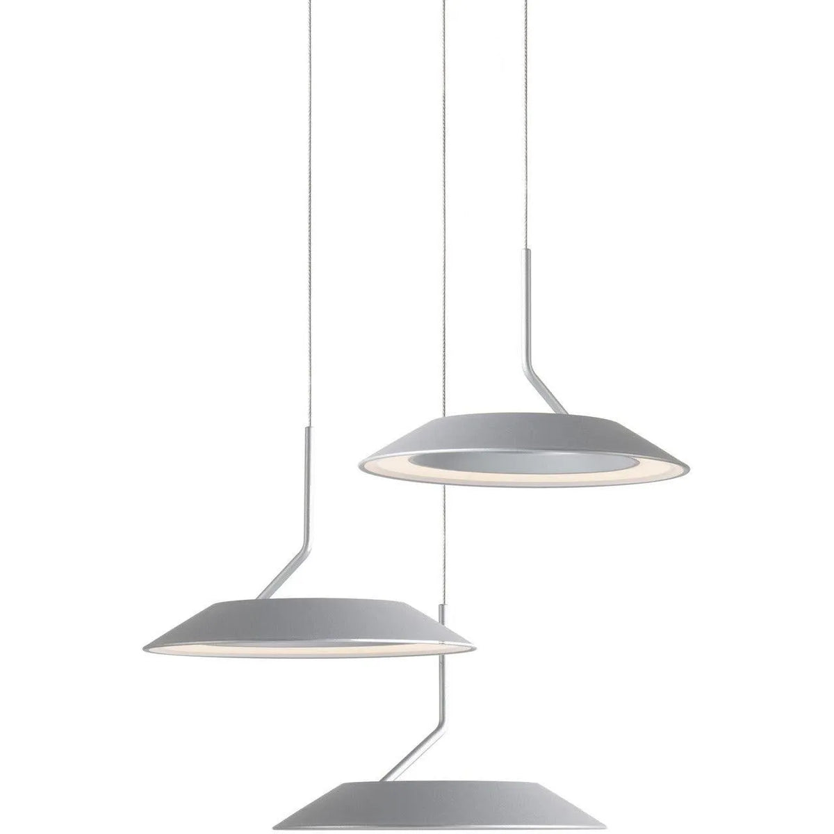 Koncept - Royyo LED 3-Light Pendant - RYP-C3-SW-SIL | Montreal Lighting & Hardware