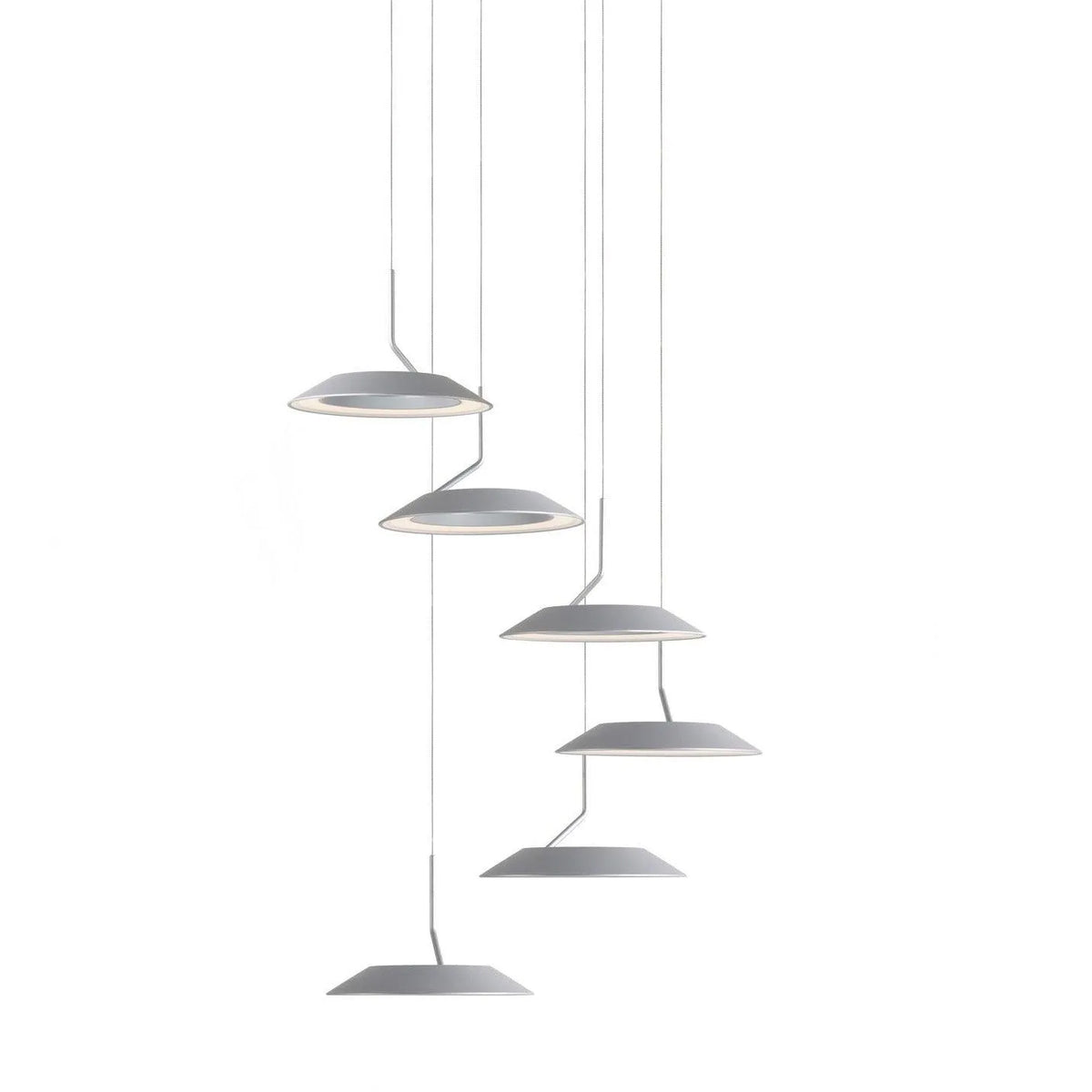 Koncept - Royyo LED 6-Light Pendant - RYP-C6-SW-SIL | Montreal Lighting & Hardware