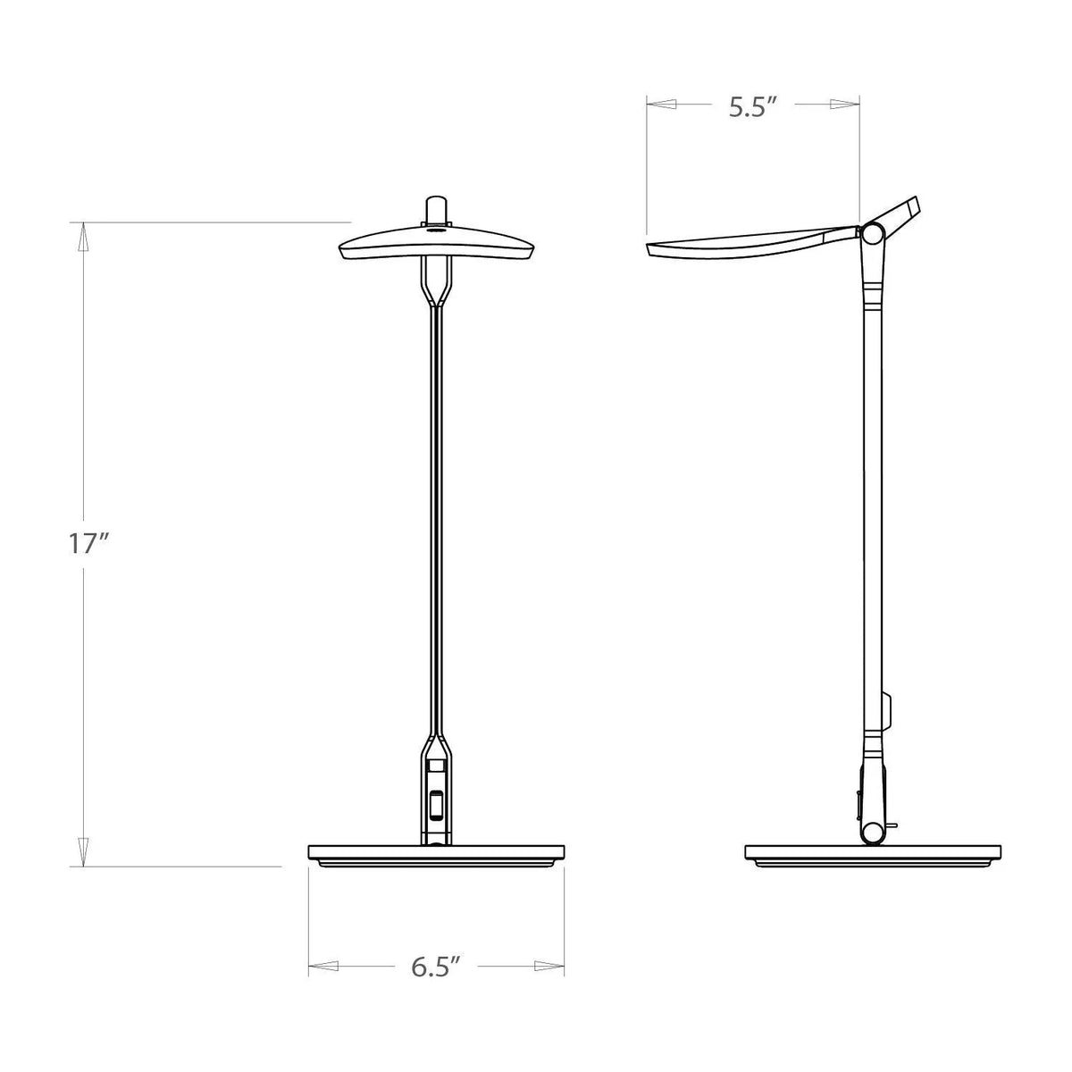 Koncept - Royyo LED Desk Lamp - RYO-SW-CRM-AZF-DSK | Montreal Lighting & Hardware