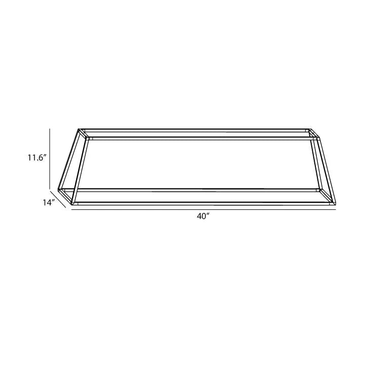 Koncept - Z-Bar Rise Rectangle 38-Inch LED Pendant - ZBP-38-RR-SW-MTB-CNP | Montreal Lighting & Hardware