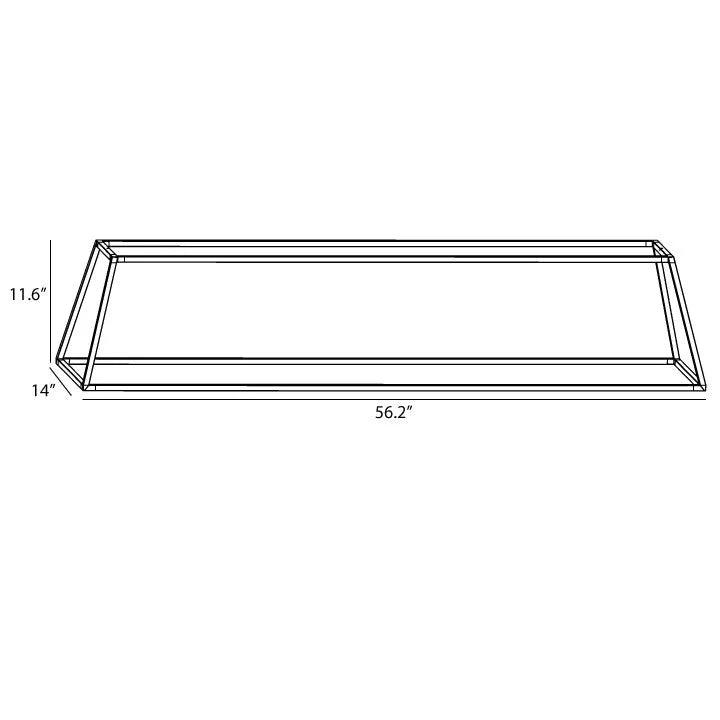 Koncept - Z-Bar Rise Rectangle 54-Inch LED Pendant - ZBP-54-RR-SW-MTB-CNP | Montreal Lighting & Hardware