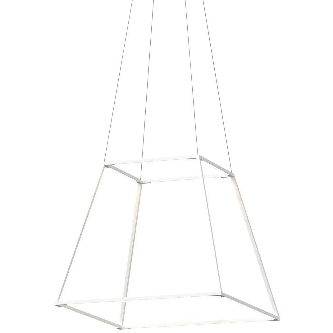 Koncept - Z-Bar Rise Square 24-Inch LED Pendant - ZBP-24-RS-SW-MWT-CNP | Montreal Lighting & Hardware