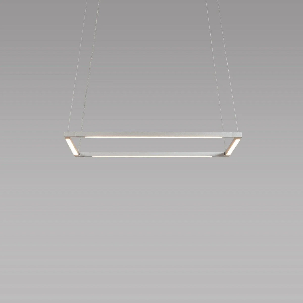 Koncept - Z-Bar Square 16-Inch LED Pendant - ZBP-16-S-SW-SIL-CNP | Montreal Lighting & Hardware