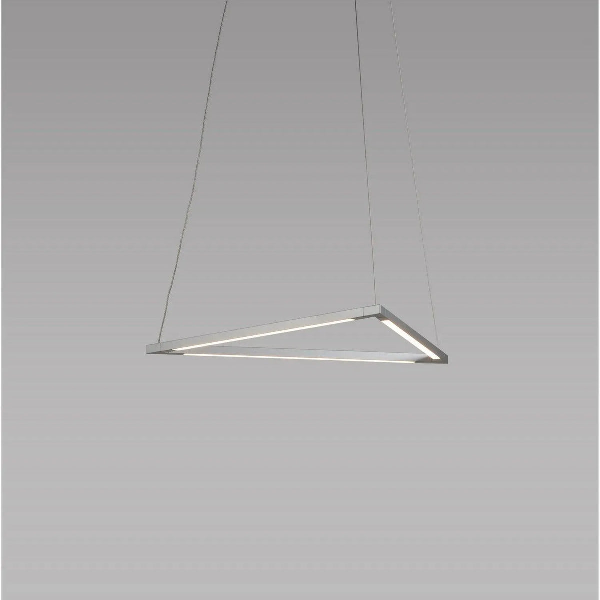 Koncept - Z-Bar Triangle 16-Inch LED Pendant - ZBP-16-T-SW-SIL-CNP | Montreal Lighting & Hardware