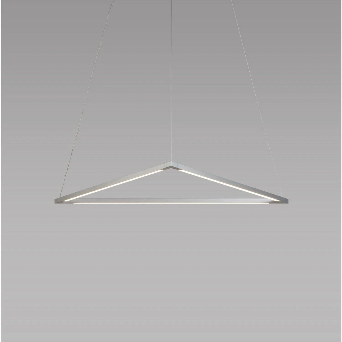 Koncept - Z-Bar Triangle 24-Inch LED Pendant - ZBP-24-T-SW-SIL-CNP | Montreal Lighting & Hardware