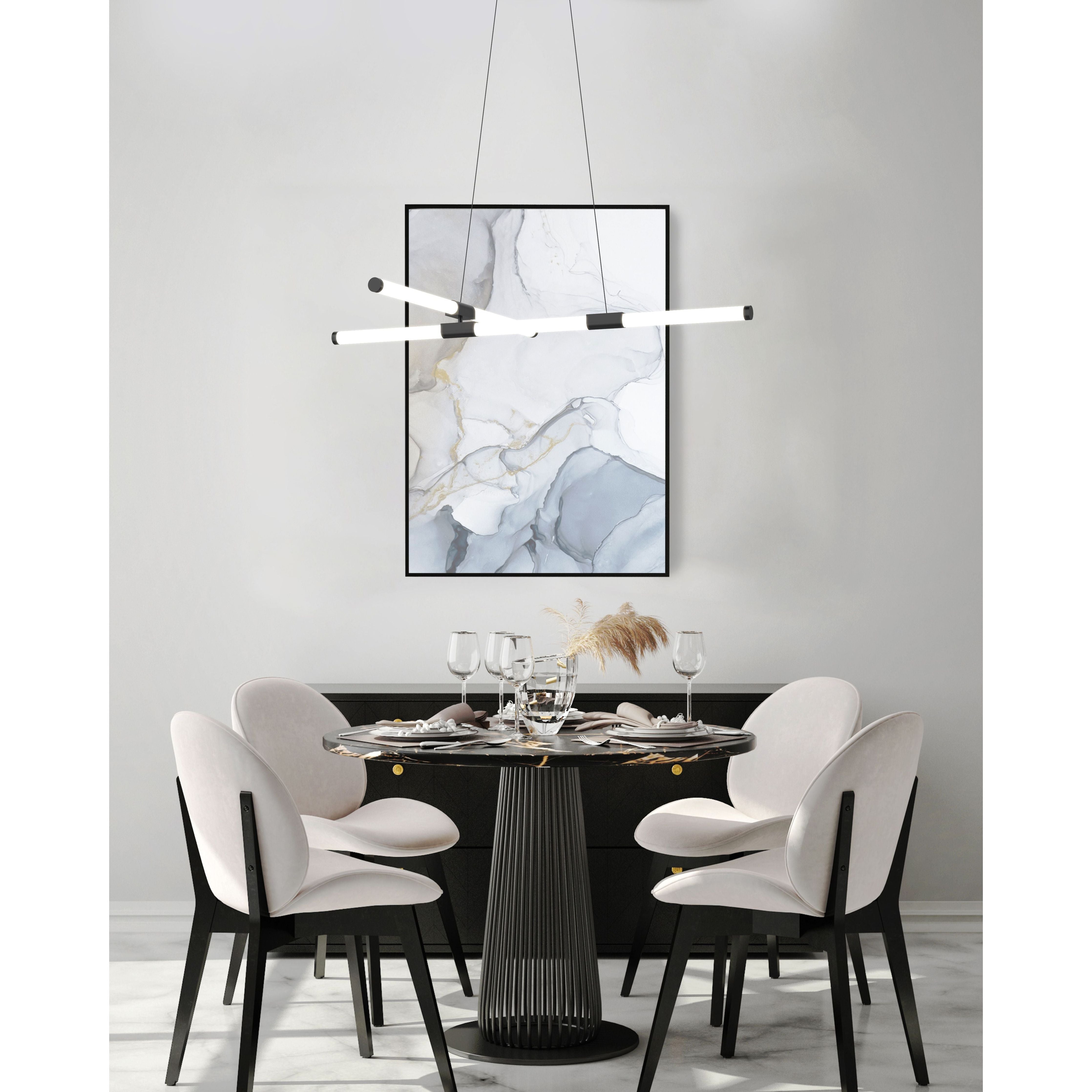 Kuzco Lighting - Akari LED Chandelier - CH18537-BK | Montreal Lighting & Hardware