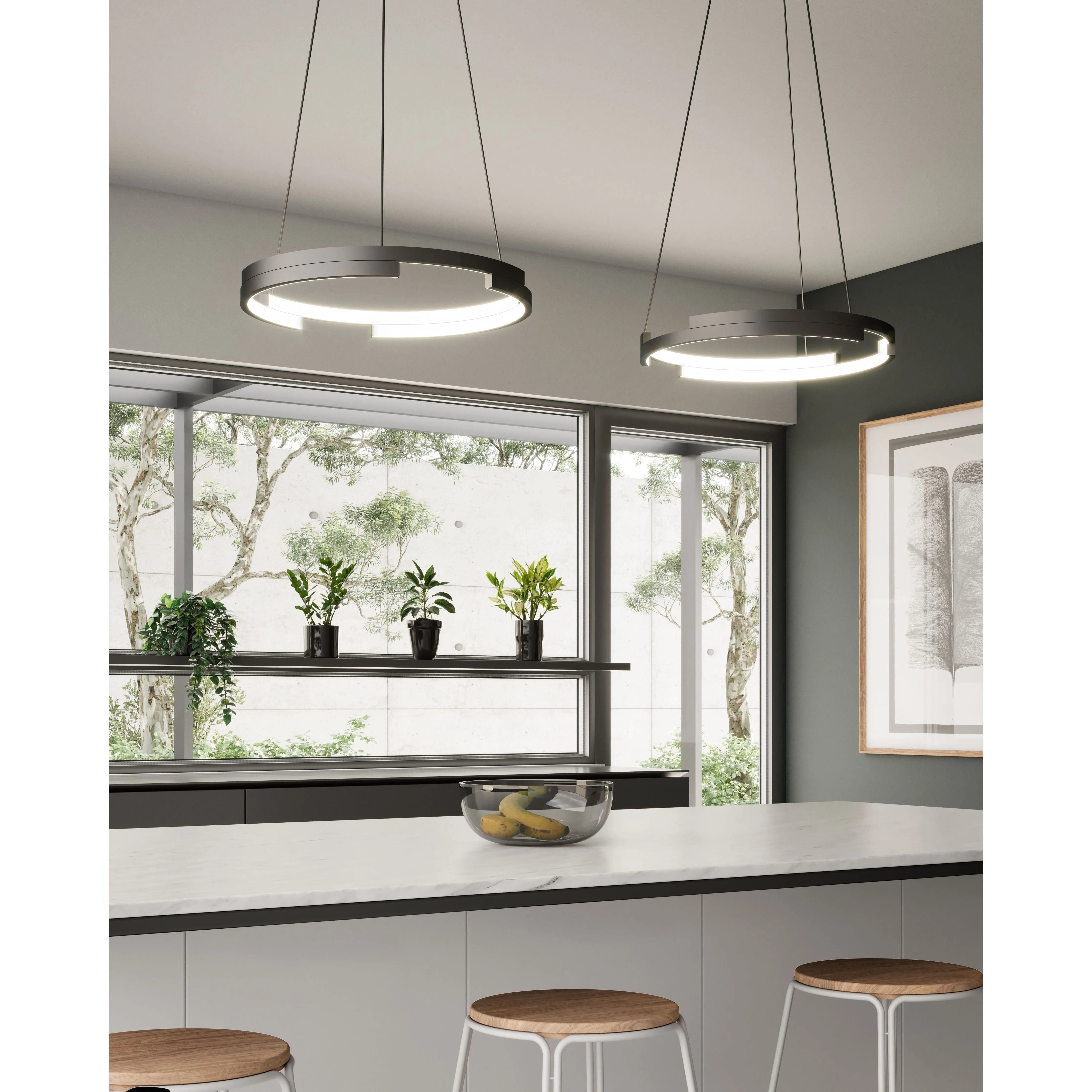 Kuzco Lighting - Anello Minor LED Pendant - PD52719-BK | Montreal Lighting & Hardware