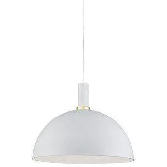 Kuzco Lighting - Archibald One Light Pendant - 492316-WH/GD | Montreal Lighting & Hardware