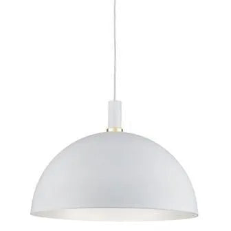 Kuzco Lighting - Archibald One Light Pendant - 492324-WH/GD | Montreal Lighting & Hardware