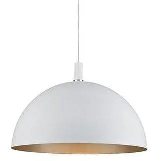 Kuzco Lighting - Archibald One Light Pendant - 492332-WH/GD | Montreal Lighting & Hardware