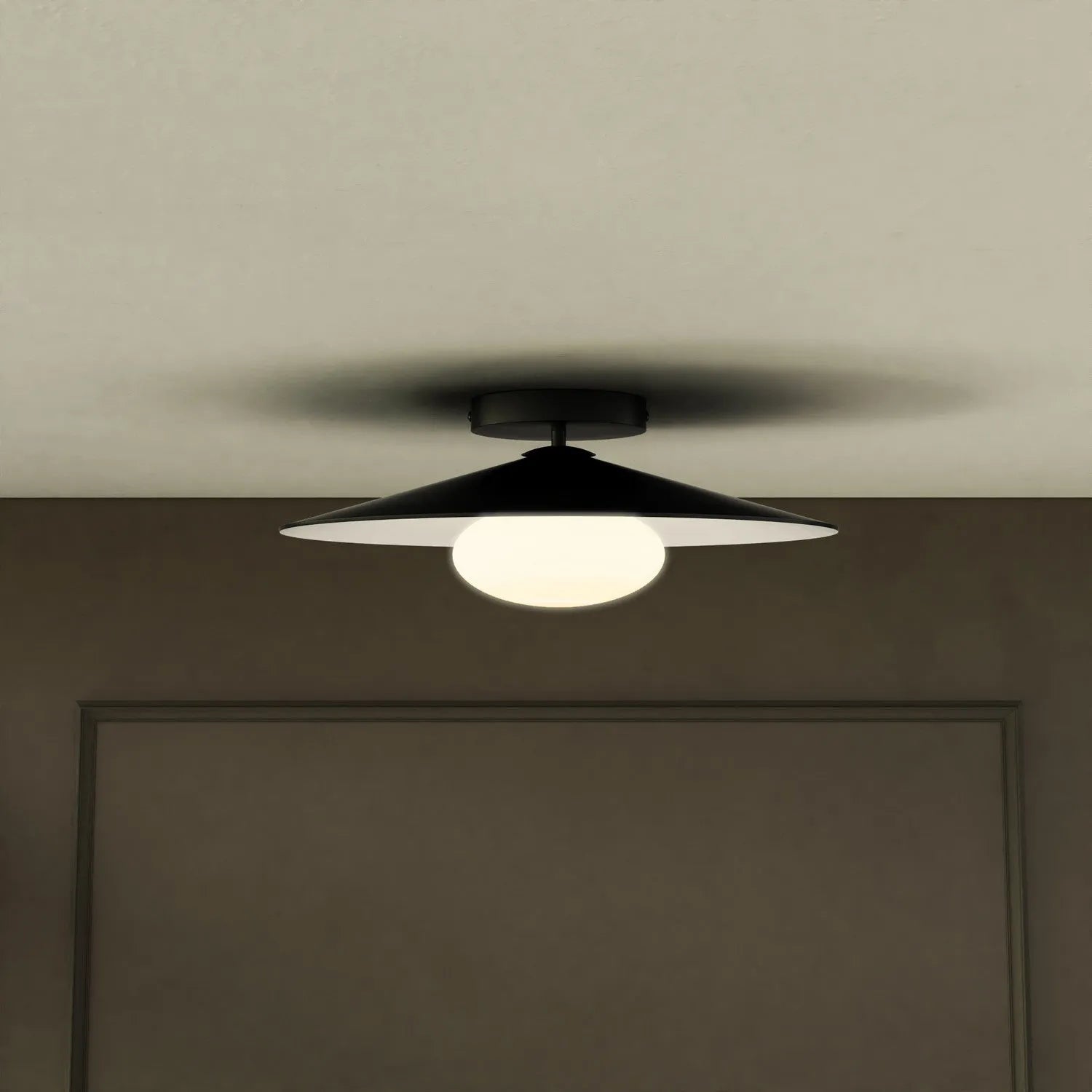 Kuzco Lighting - Cruz LED Flush Mount - FM22815-BK/WH | Montreal Lighting & Hardware