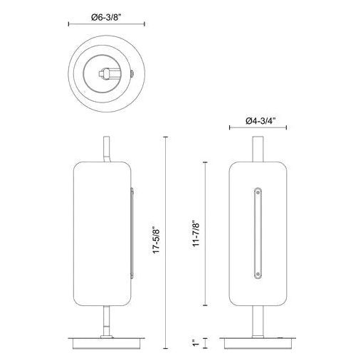 Kuzco Lighting - Hilo LED Table Lamp - TL28518-BG | Montreal Lighting & Hardware