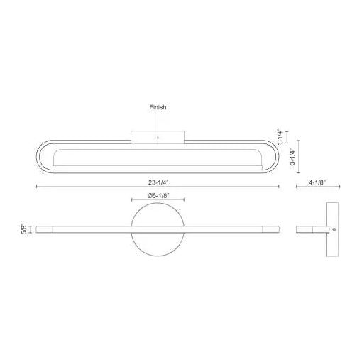 Kuzco Lighting - Marlon LED Vanity - VL63724-BK | Montreal Lighting & Hardware