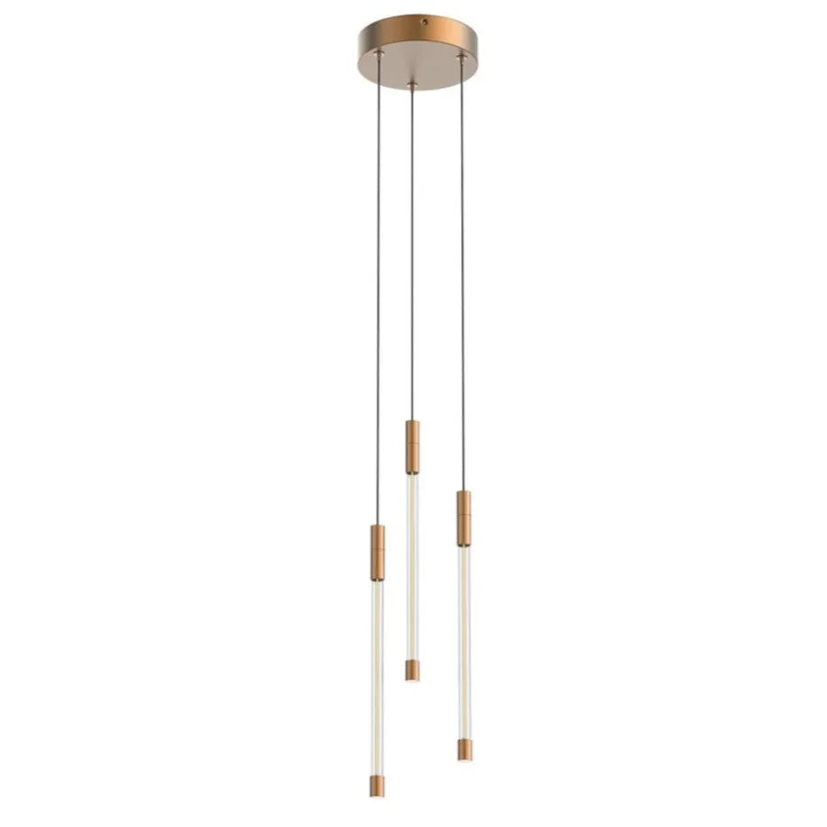 Kuzco Lighting - Motif LED Triple Multi-Pendant - MP75213-BG | Montreal Lighting & Hardware