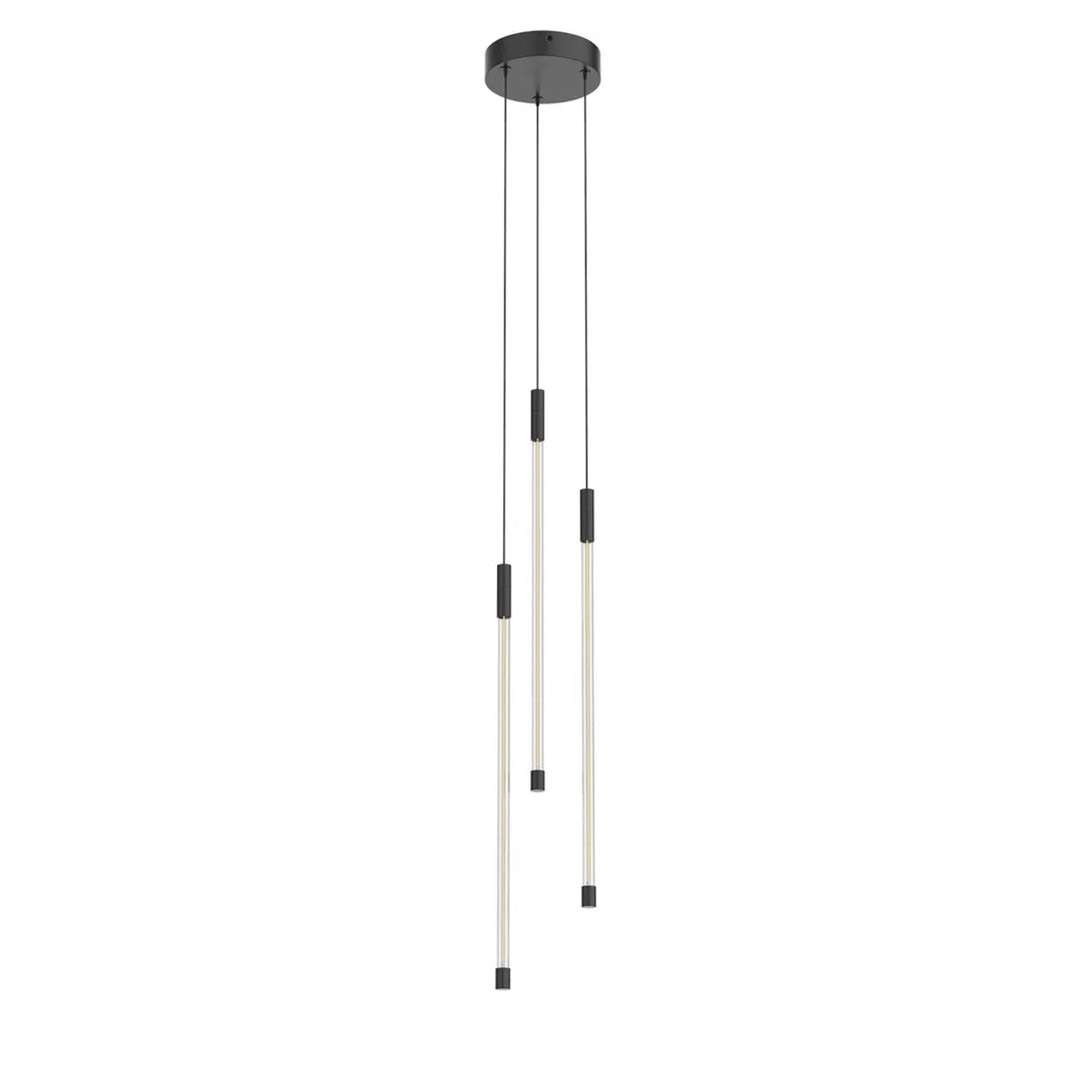 Kuzco Lighting - Motif LED Triple Multi-Pendant - MP75221-BK | Montreal Lighting & Hardware