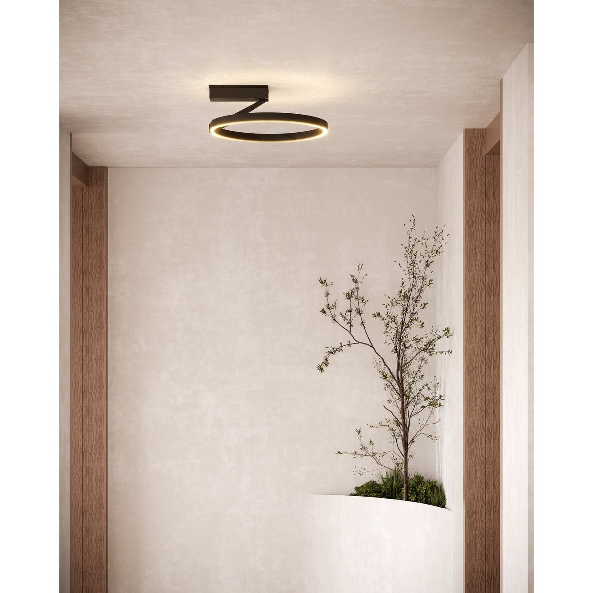 Kuzco Lighting - Roda LED Semi-Flush Mount - SF27716-BK-3WCCT-UNV | Montreal Lighting & Hardware