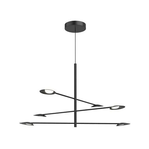 Kuzco Lighting - Rotaire LED Chandelier - CH90136-BK | Montreal Lighting & Hardware