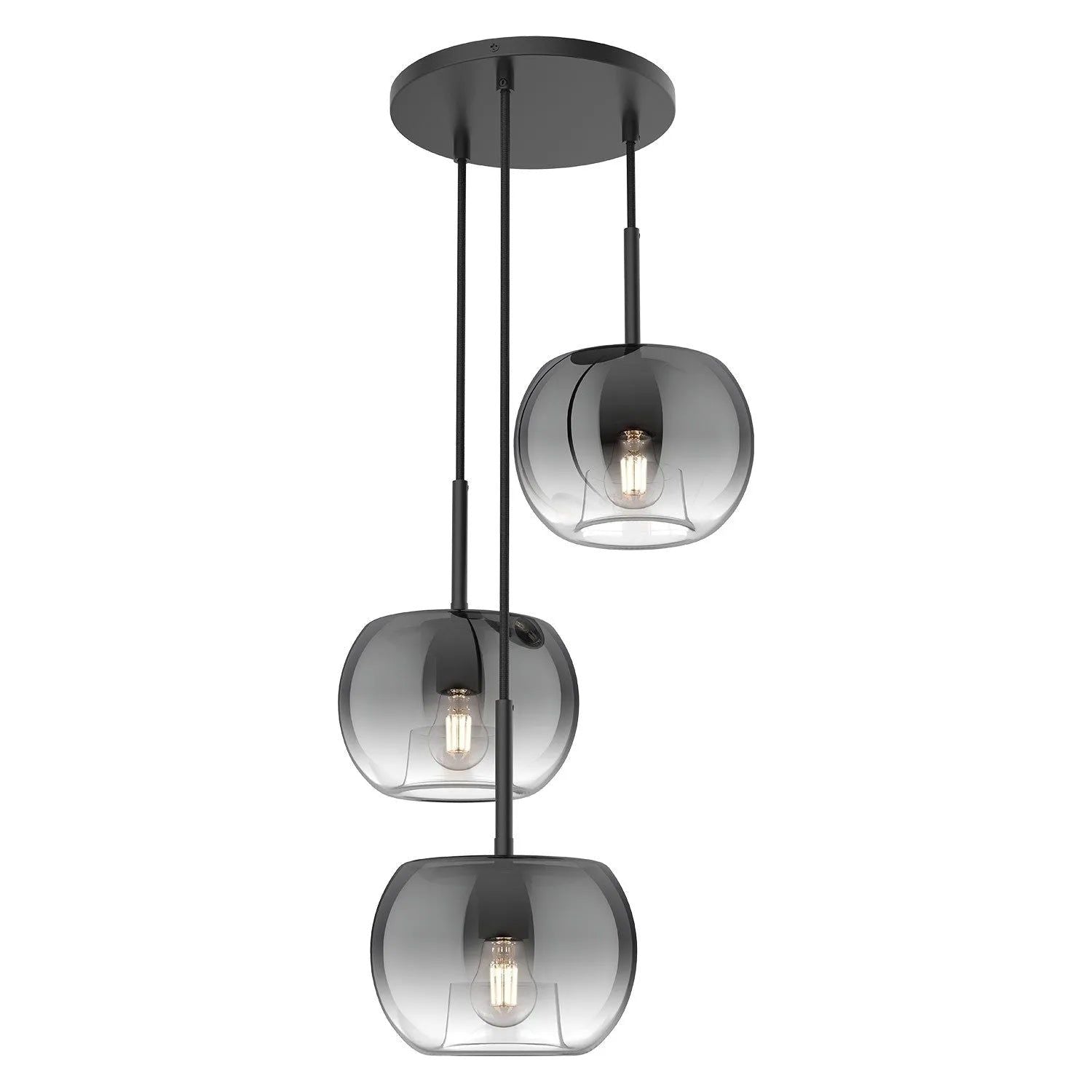 Kuzco Lighting - Samar Chandelier - CH57514-BK/SM | Montreal Lighting & Hardware