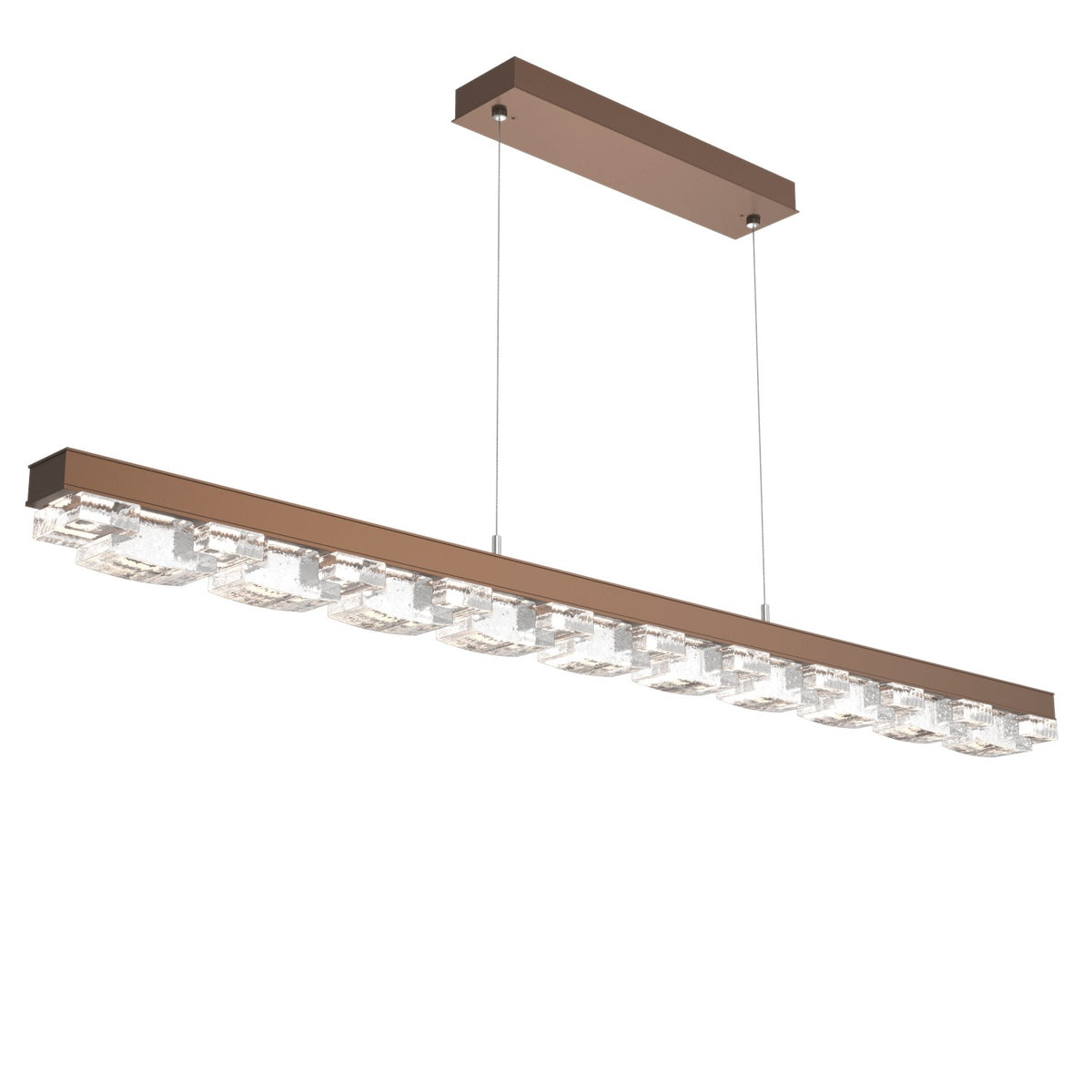 Hammerton Studio - PLB0087-60-BB-TE-CA1-L3 - LED Linear - Tessera - Burnished Bronze