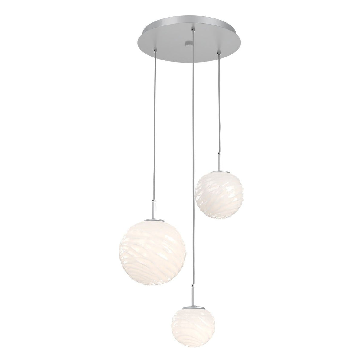 Hammerton Studio - CHB0092-03-CS-WL-C01-L3 - LED Chandelier - Gaia - Classic Silver