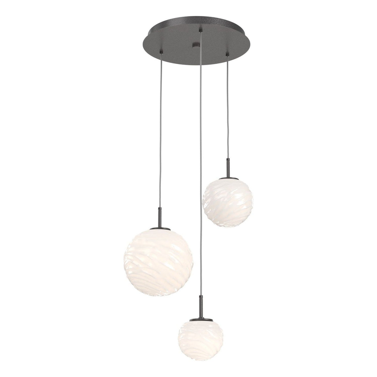 Hammerton Studio - CHB0092-03-GP-WL-C01-L3 - LED Chandelier - Gaia - Graphite