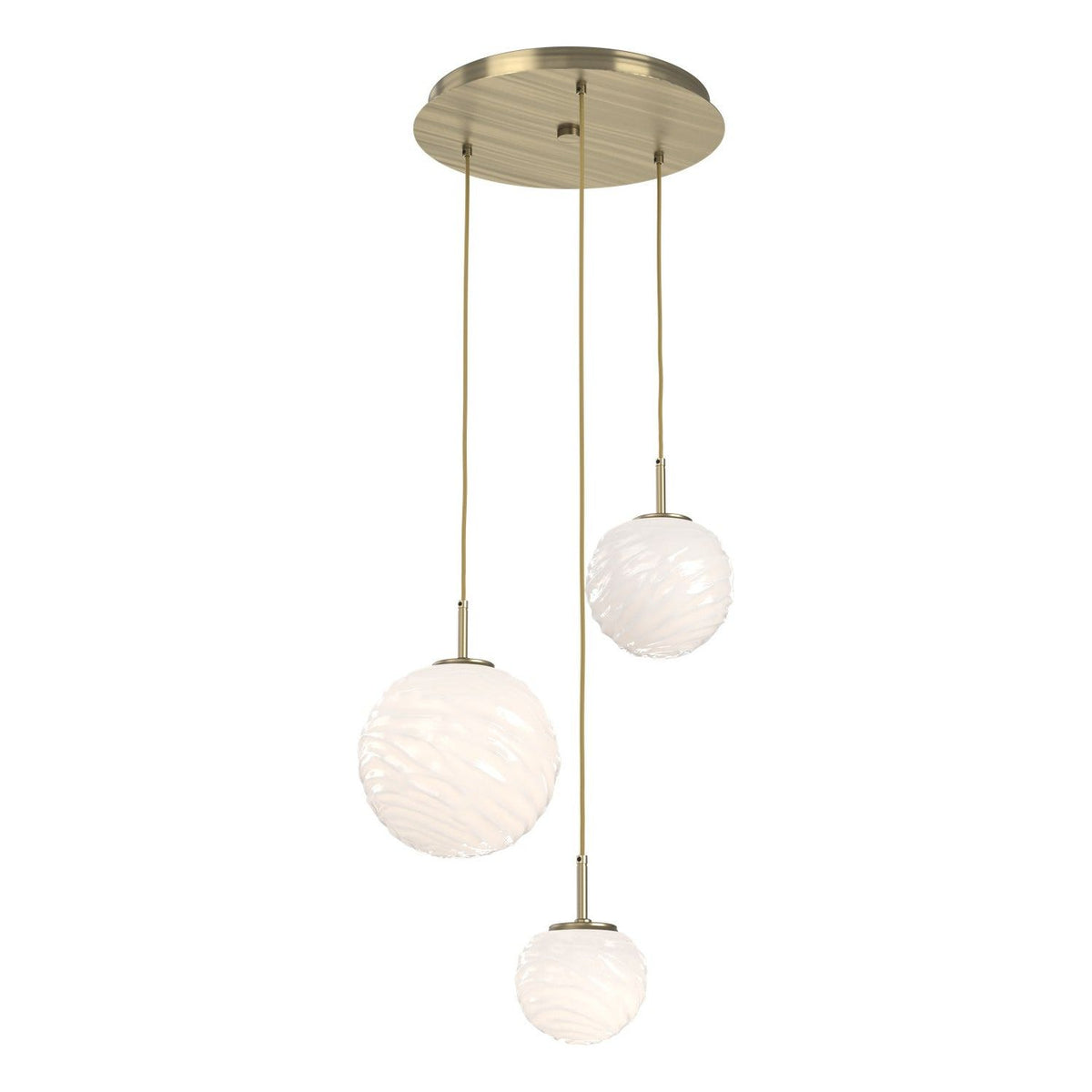 Hammerton Studio - CHB0092-03-HB-WL-C01-L3 - LED Chandelier - Gaia - Heritage Brass