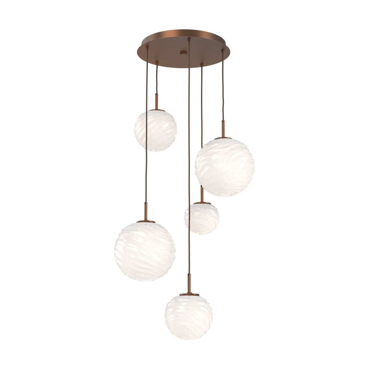 Hammerton Studio - CHB0092-05-BB-WL-C01-L3 - LED Chandelier - Gaia - Burnished Bronze