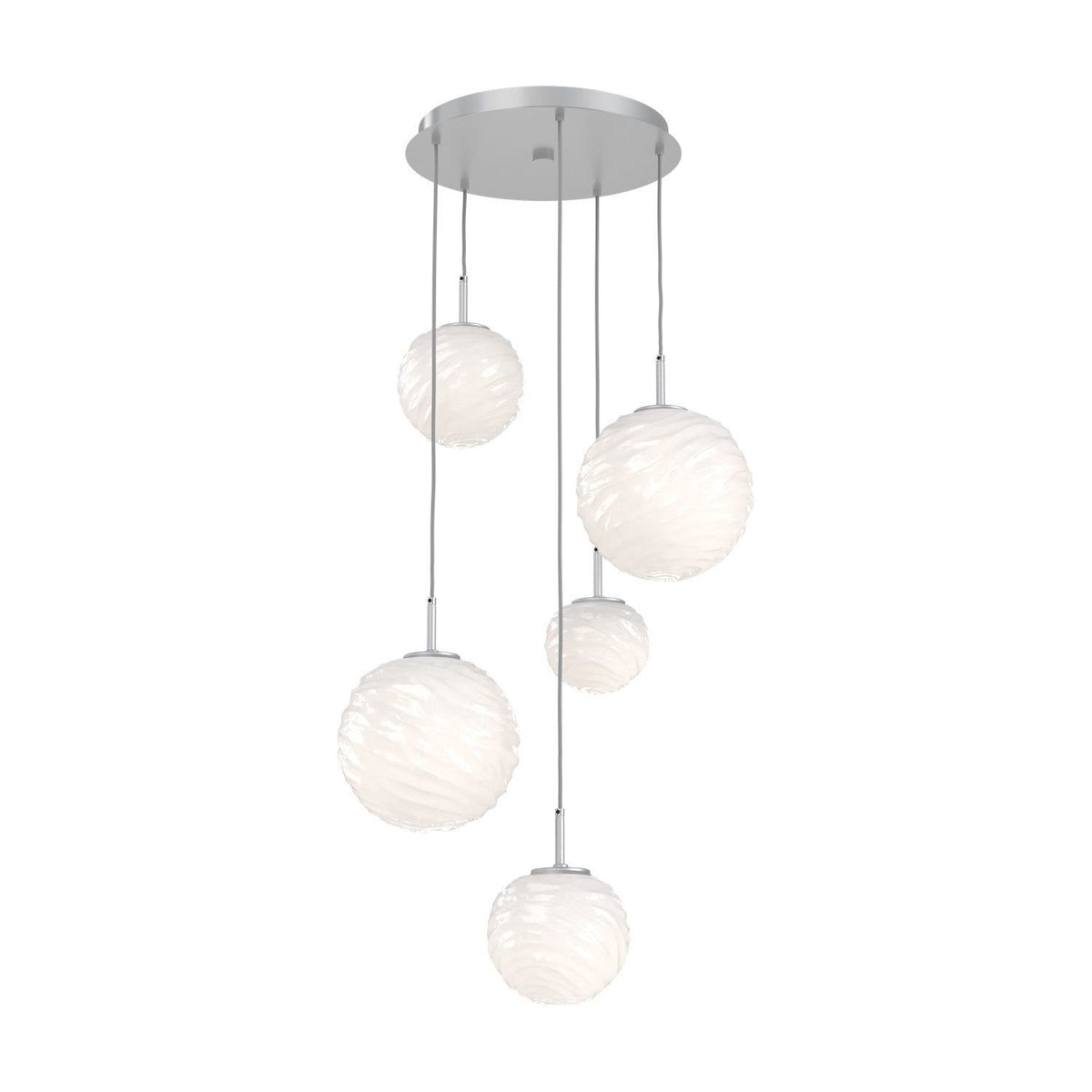 Hammerton Studio - CHB0092-05-CS-WL-C01-L3 - LED Chandelier - Gaia - Classic Silver