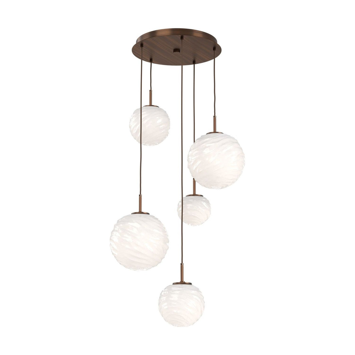 Hammerton Studio - CHB0092-05-RB-WL-C01-L3 - LED Chandelier - Gaia - Oil Rubbed Bronze