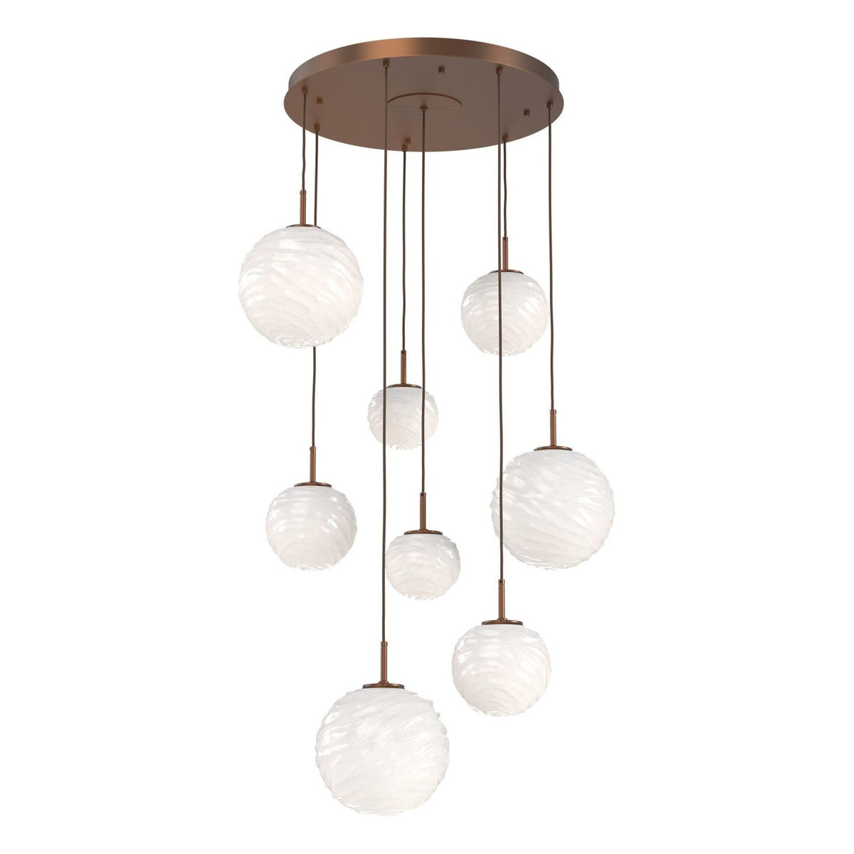 Hammerton Studio - CHB0092-08-BB-WL-C01-L3 - LED Chandelier - Gaia - Burnished Bronze