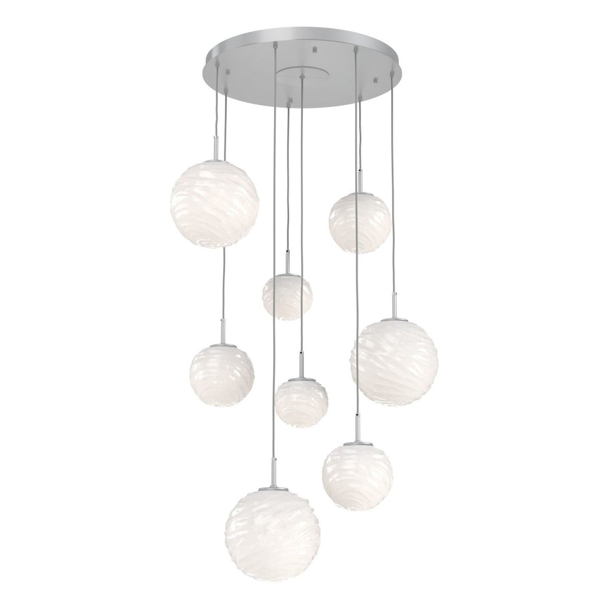 Hammerton Studio - CHB0092-08-CS-WL-C01-L3 - LED Chandelier - Gaia - Classic Silver