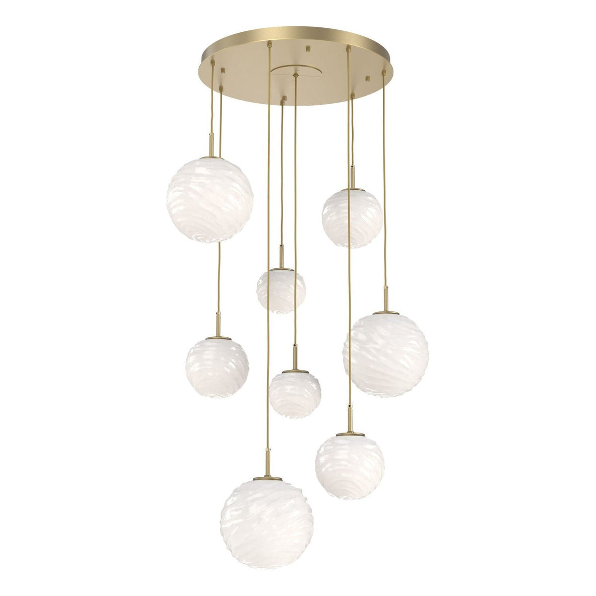 Hammerton Studio - CHB0092-08-GB-WL-C01-L3 - LED Chandelier - Gaia - Gilded Brass