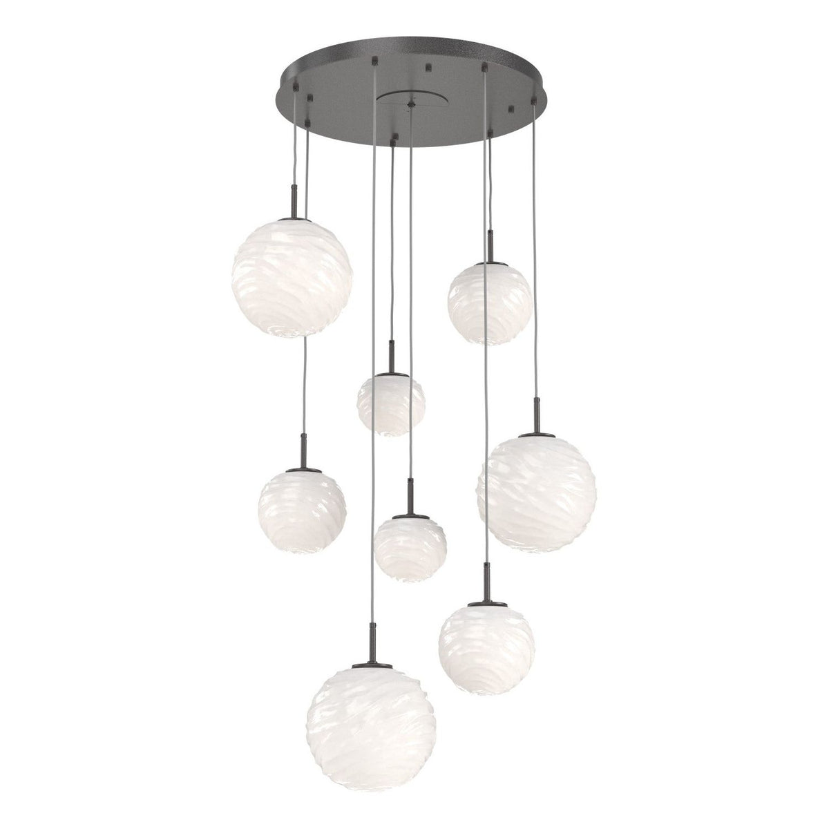 Hammerton Studio - CHB0092-08-GP-WL-C01-L3 - LED Chandelier - Gaia - Graphite