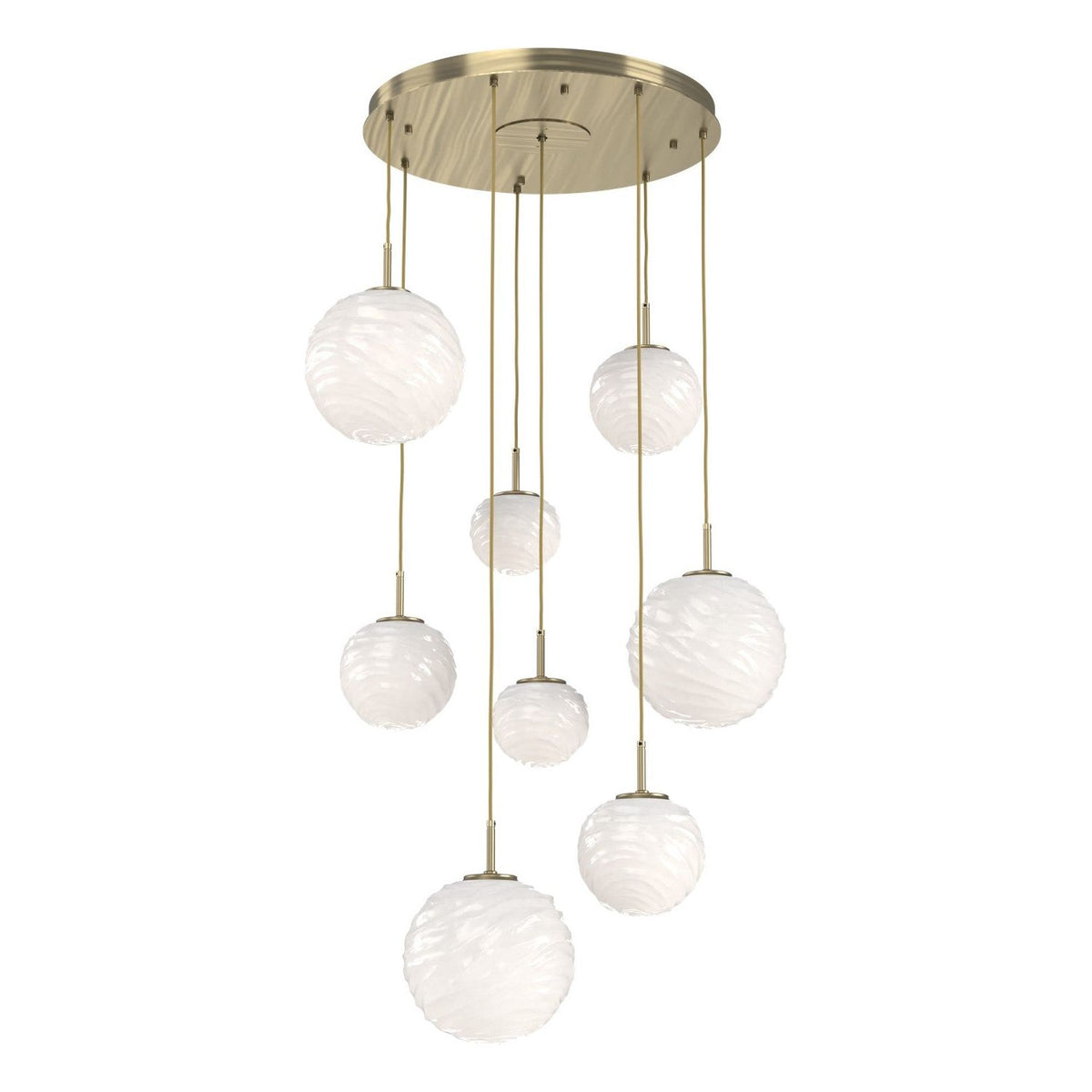 Hammerton Studio - CHB0092-08-HB-WL-C01-L3 - LED Chandelier - Gaia - Heritage Brass