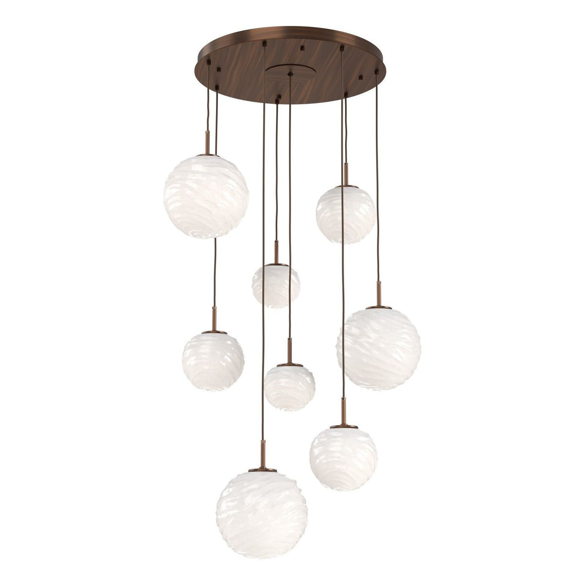 Hammerton Studio - CHB0092-08-RB-WL-C01-L3 - LED Chandelier - Gaia - Oil Rubbed Bronze