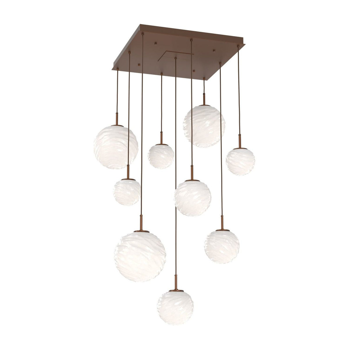 Hammerton Studio - CHB0092-09-BB-WL-C01-L3 - LED Chandelier - Gaia - Burnished Bronze