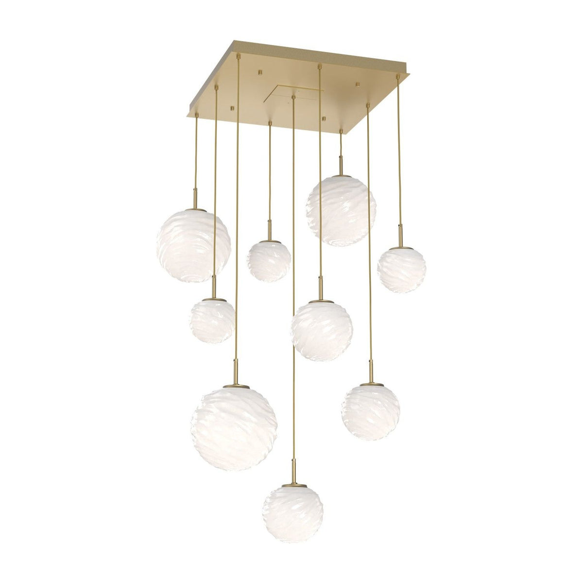 Hammerton Studio - CHB0092-09-GB-WL-C01-L3 - LED Chandelier - Gaia - Gilded Brass