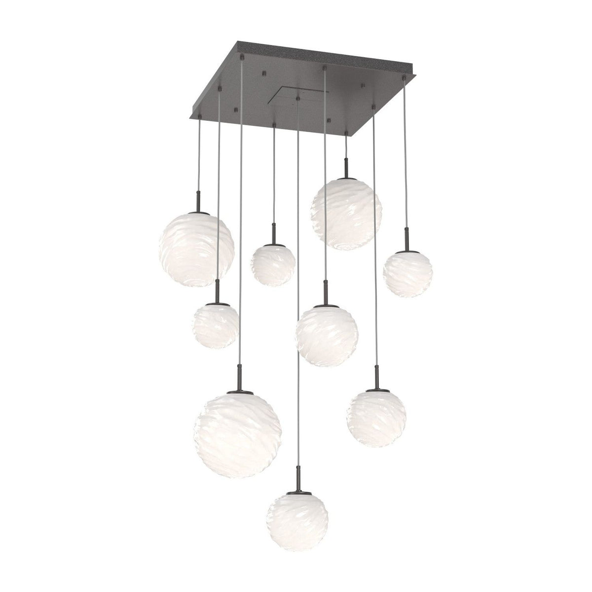 Hammerton Studio - CHB0092-09-GP-WL-C01-L3 - LED Chandelier - Gaia - Graphite