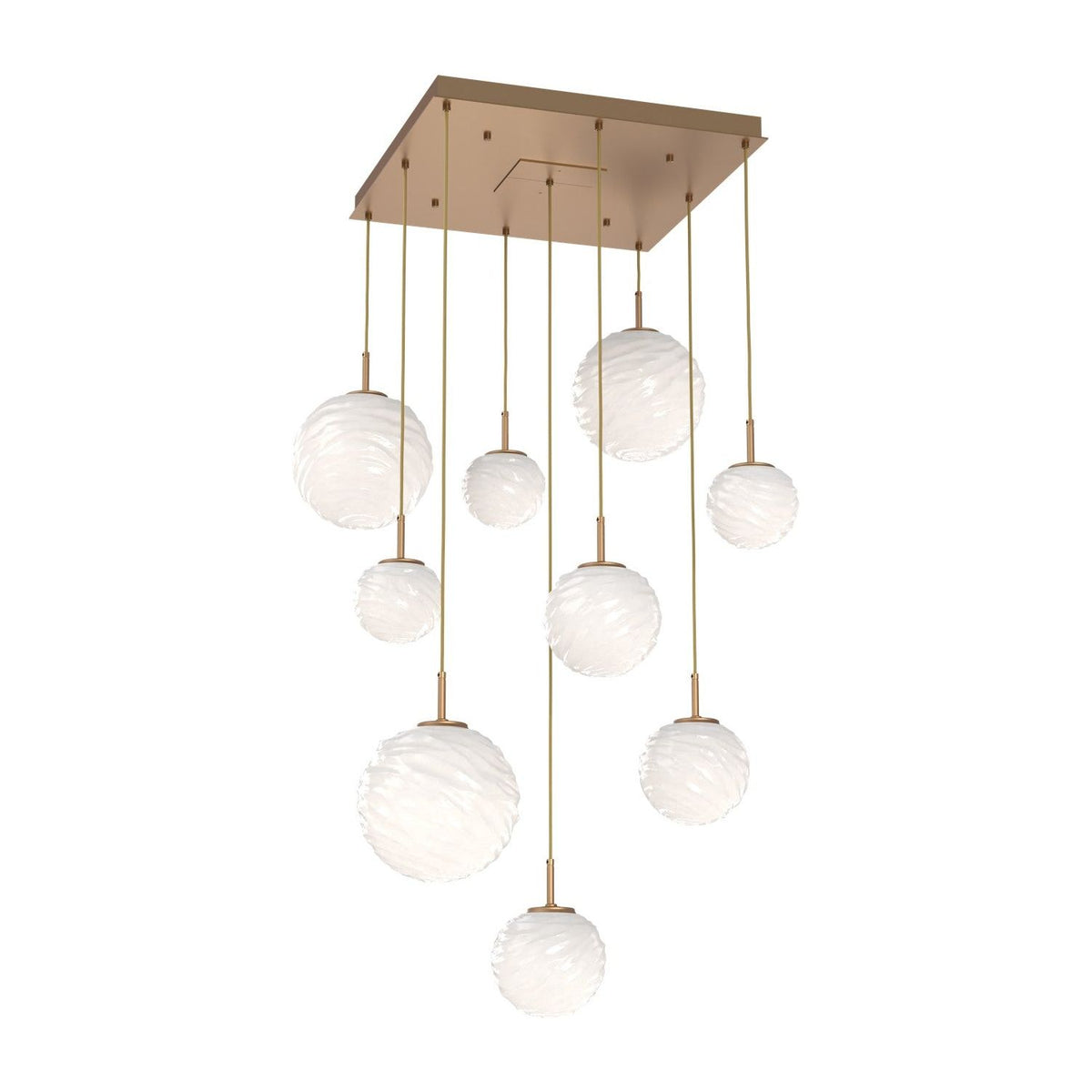 Hammerton Studio - CHB0092-09-NB-WL-C01-L3 - LED Chandelier - Gaia - Novel Brass