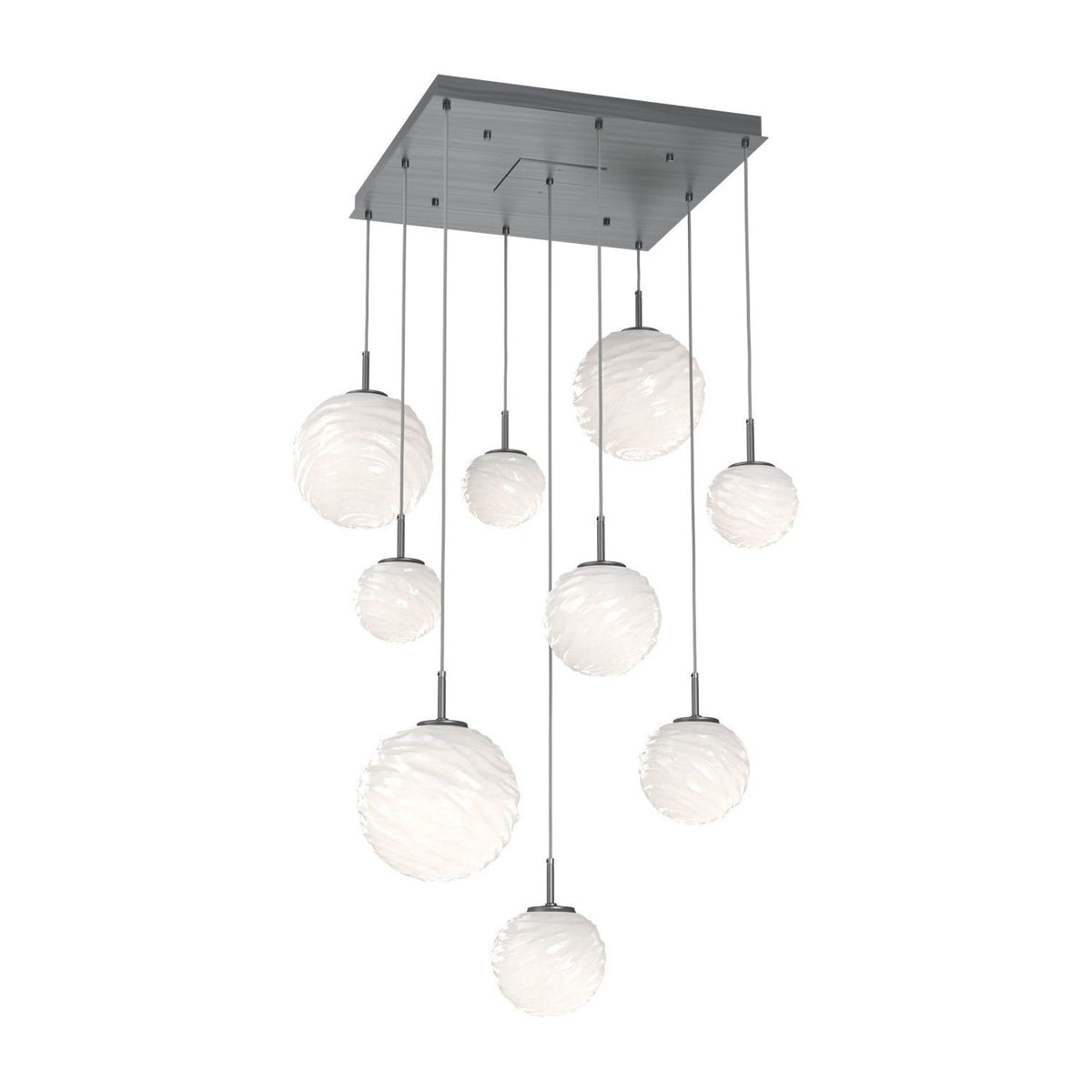 Hammerton Studio - CHB0092-09-GM-WL-C01-L3 - LED Chandelier - Gaia - Gunmetal