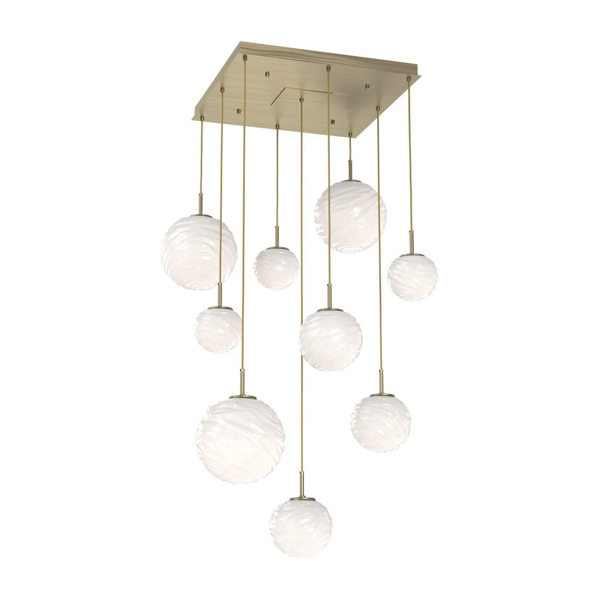 Hammerton Studio - CHB0092-09-HB-WL-C01-L3 - LED Chandelier - Gaia - Heritage Brass