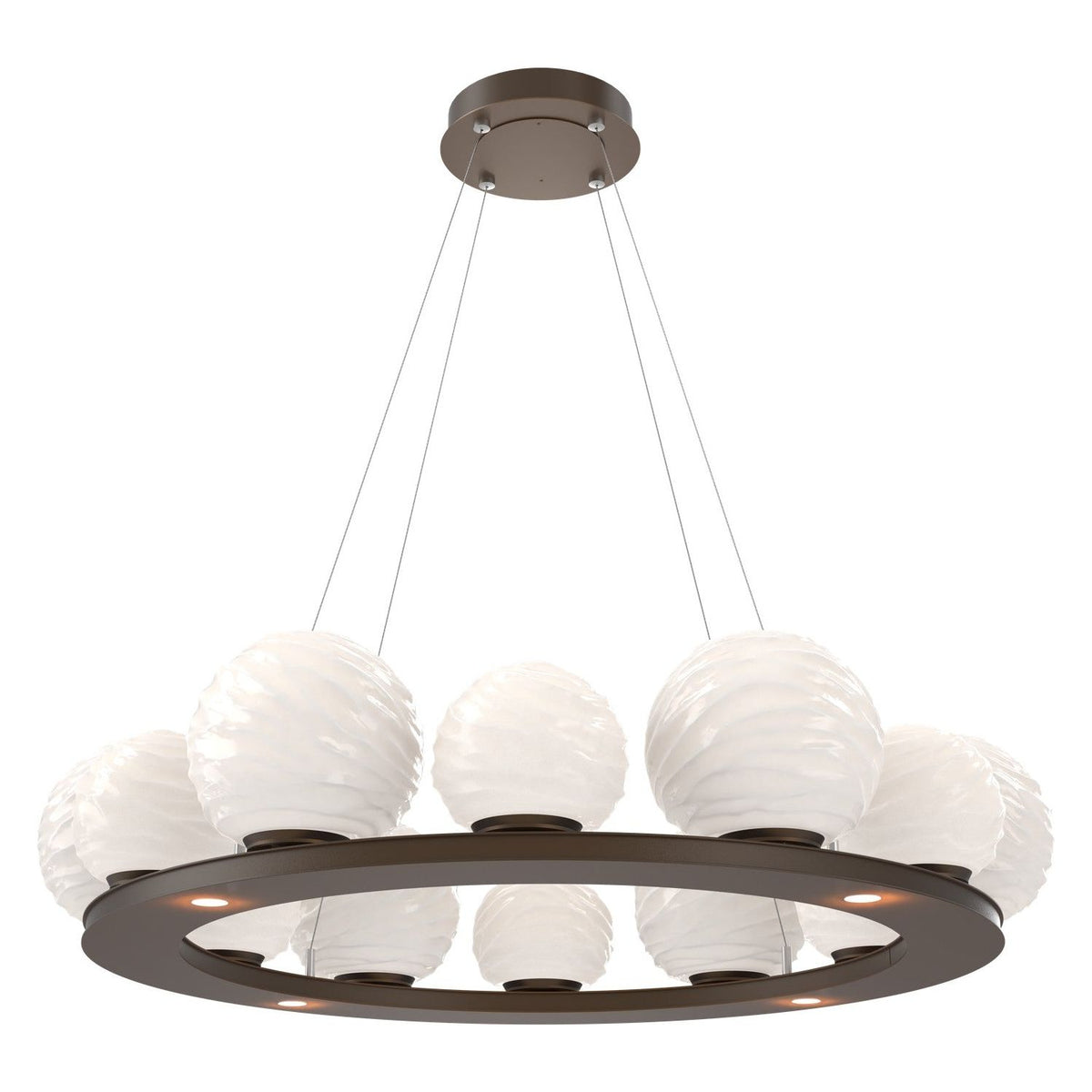 Hammerton Studio - CHB0092-0C-FB-WL-CA1-L3 - LED Chandelier - Gaia - Flat Bronze