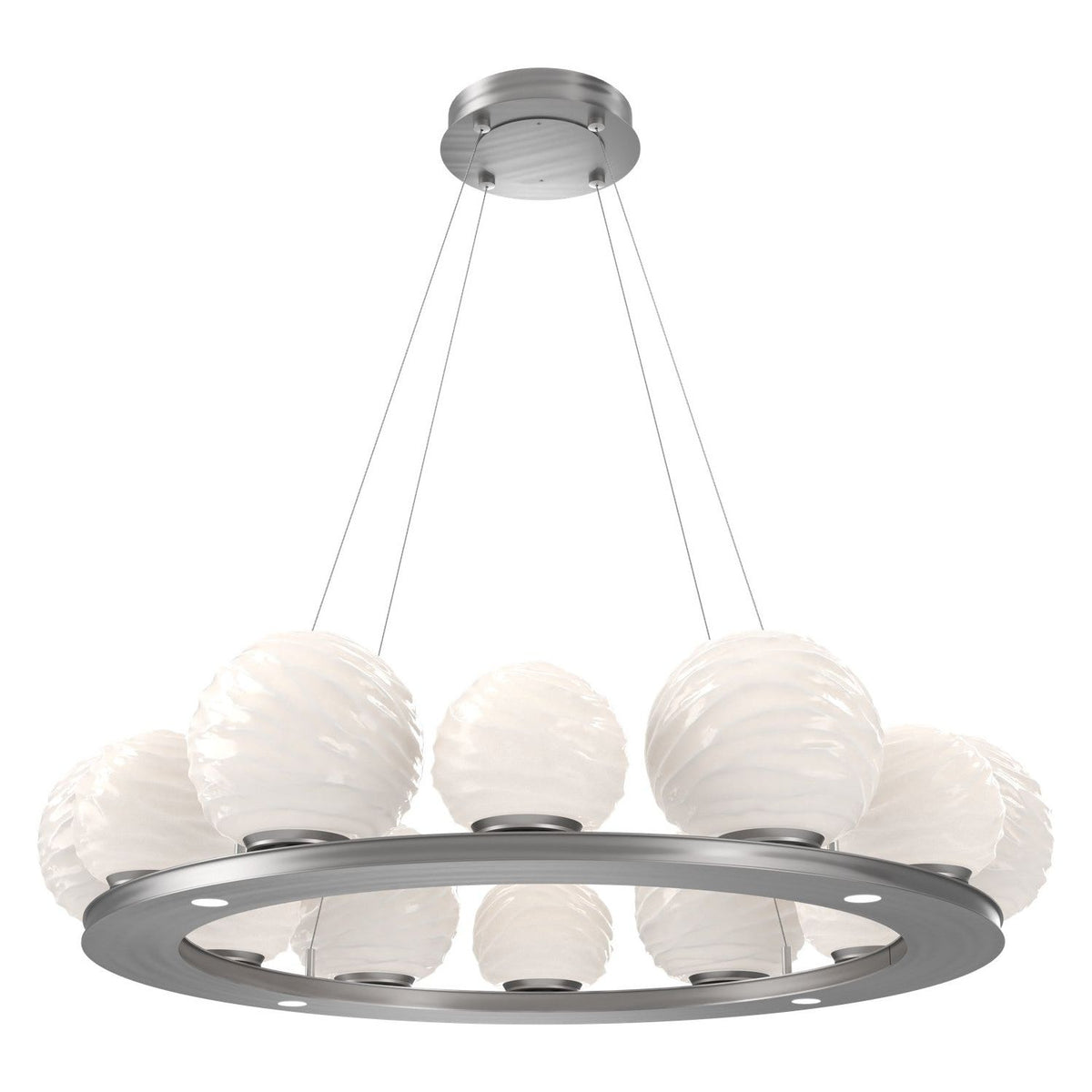 Hammerton Studio - CHB0092-0C-SN-WL-CA1-L3 - LED Chandelier - Gaia - Satin Nickel