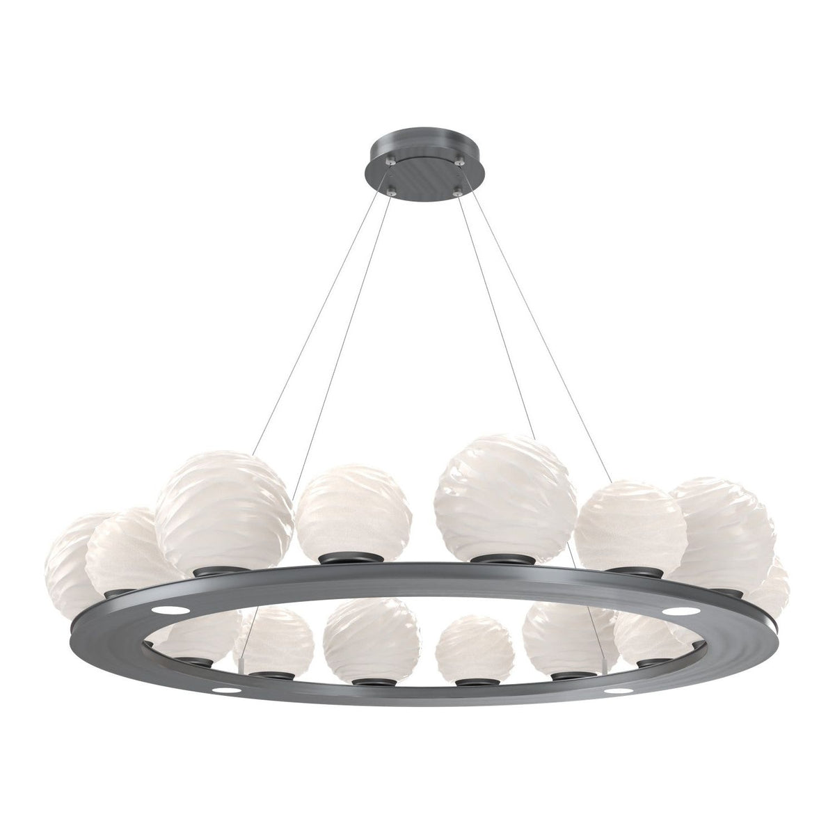 Hammerton Studio - CHB0092-0D-GM-WL-CA1-L3 - LED Chandelier - Gaia - Gunmetal