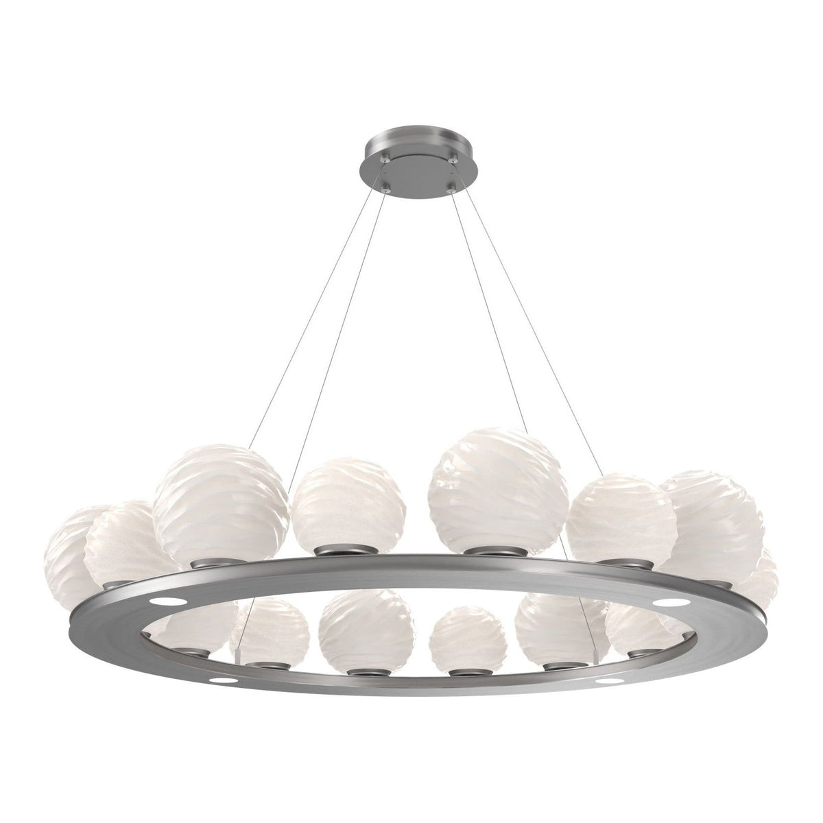 Hammerton Studio - CHB0092-0D-SN-WL-CA1-L3 - LED Chandelier - Gaia - Satin Nickel