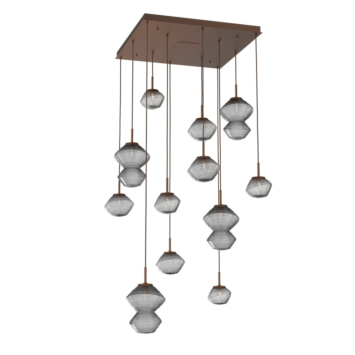 Hammerton Studio - CHB0089-12-BB-S-C01-L1 - LED Chandelier - Mesa - Burnished Bronze