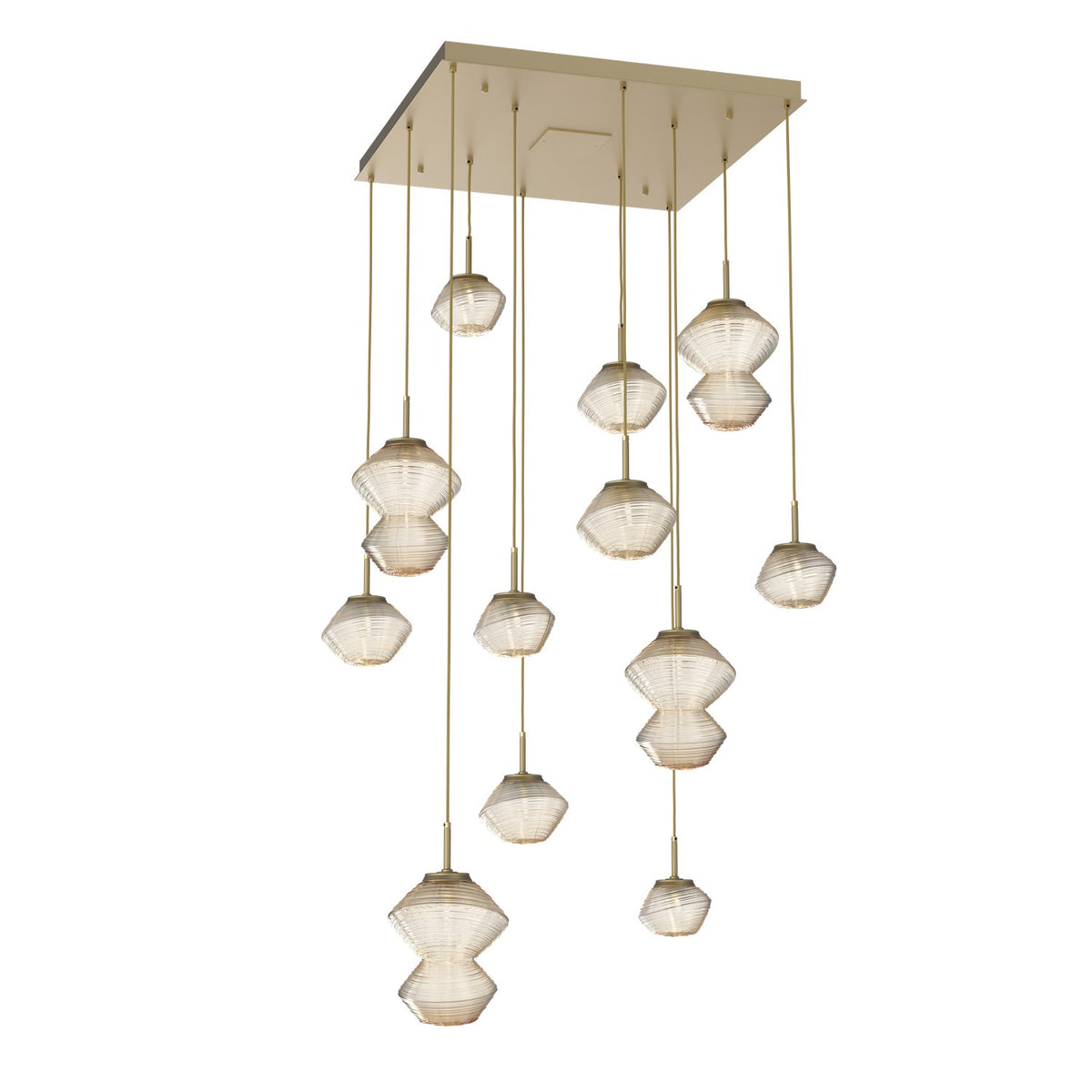 Hammerton Studio - CHB0089-12-GB-A-C01-L1 - LED Chandelier - Mesa - Gilded Brass