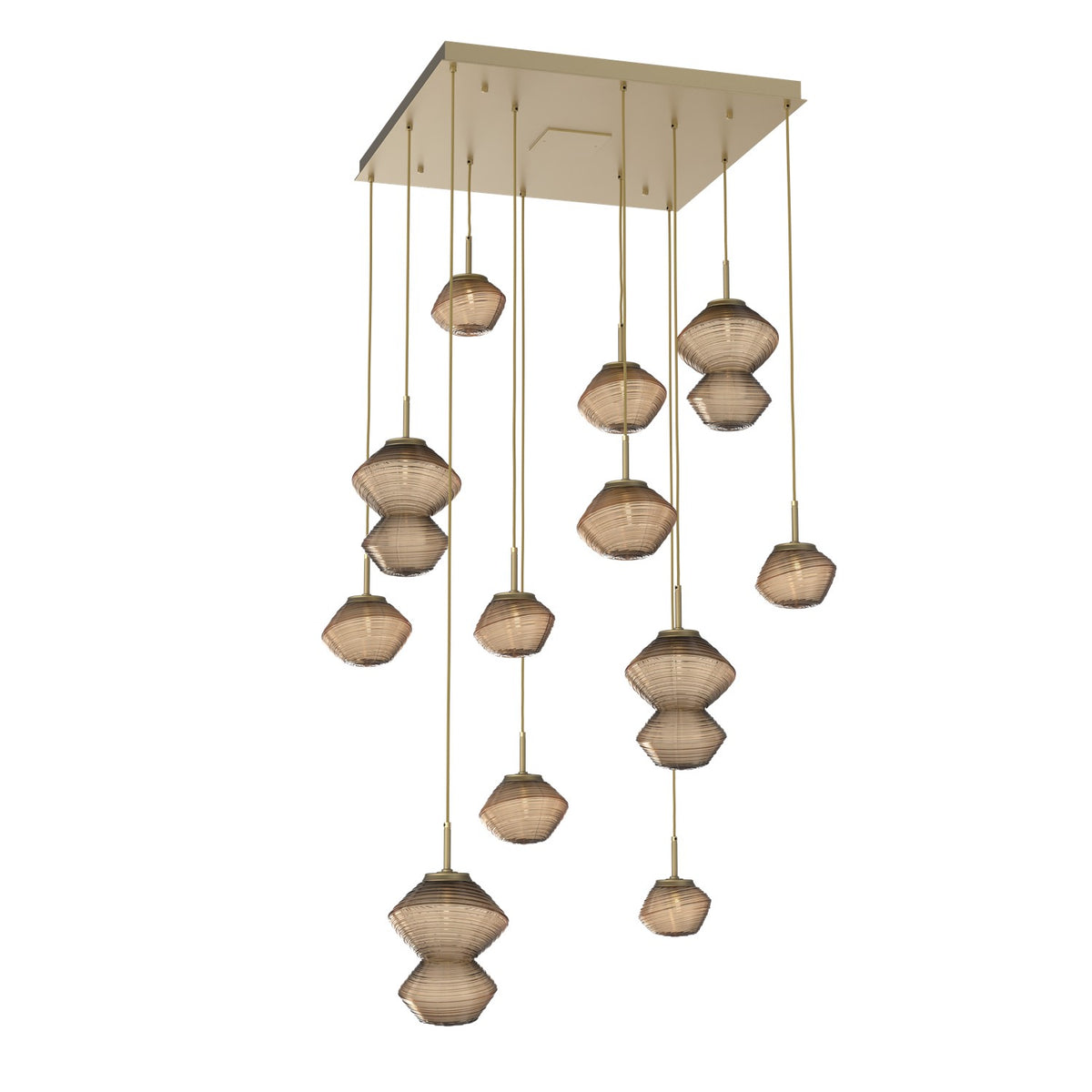 Hammerton Studio - CHB0089-12-GB-B-C01-L1 - LED Chandelier - Mesa - Gilded Brass